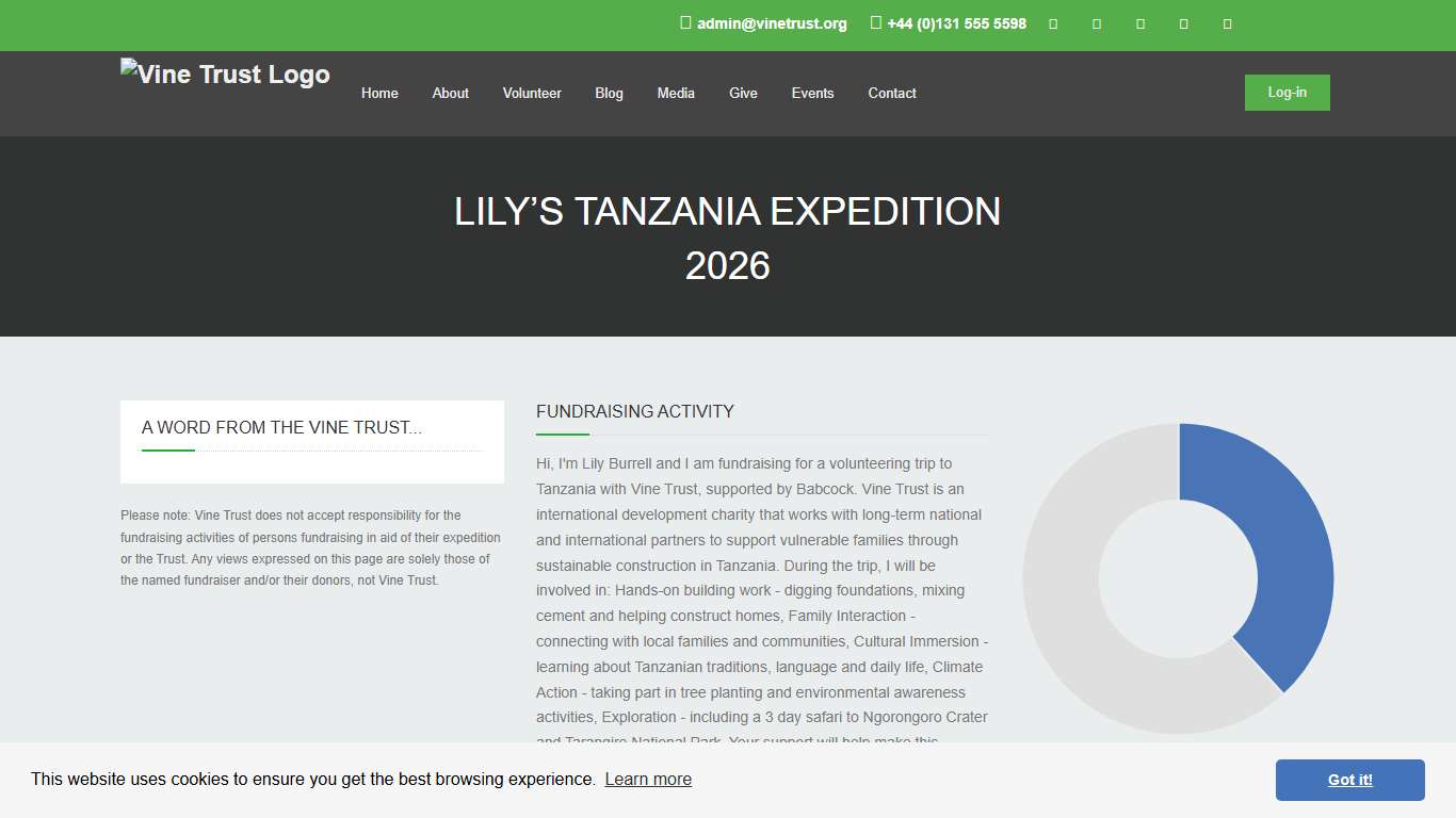 Lily’s Tanzania Expedition 2026 Vine Trust